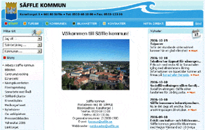 www.saffle.se - förstasidan 2006-10-22.